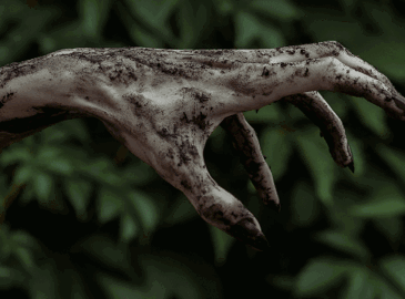 Halloween scary hand