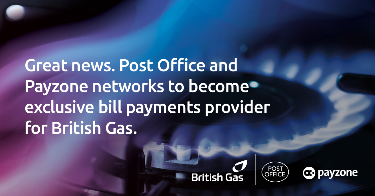 Payzone and British Gas Payzone Bill Payments