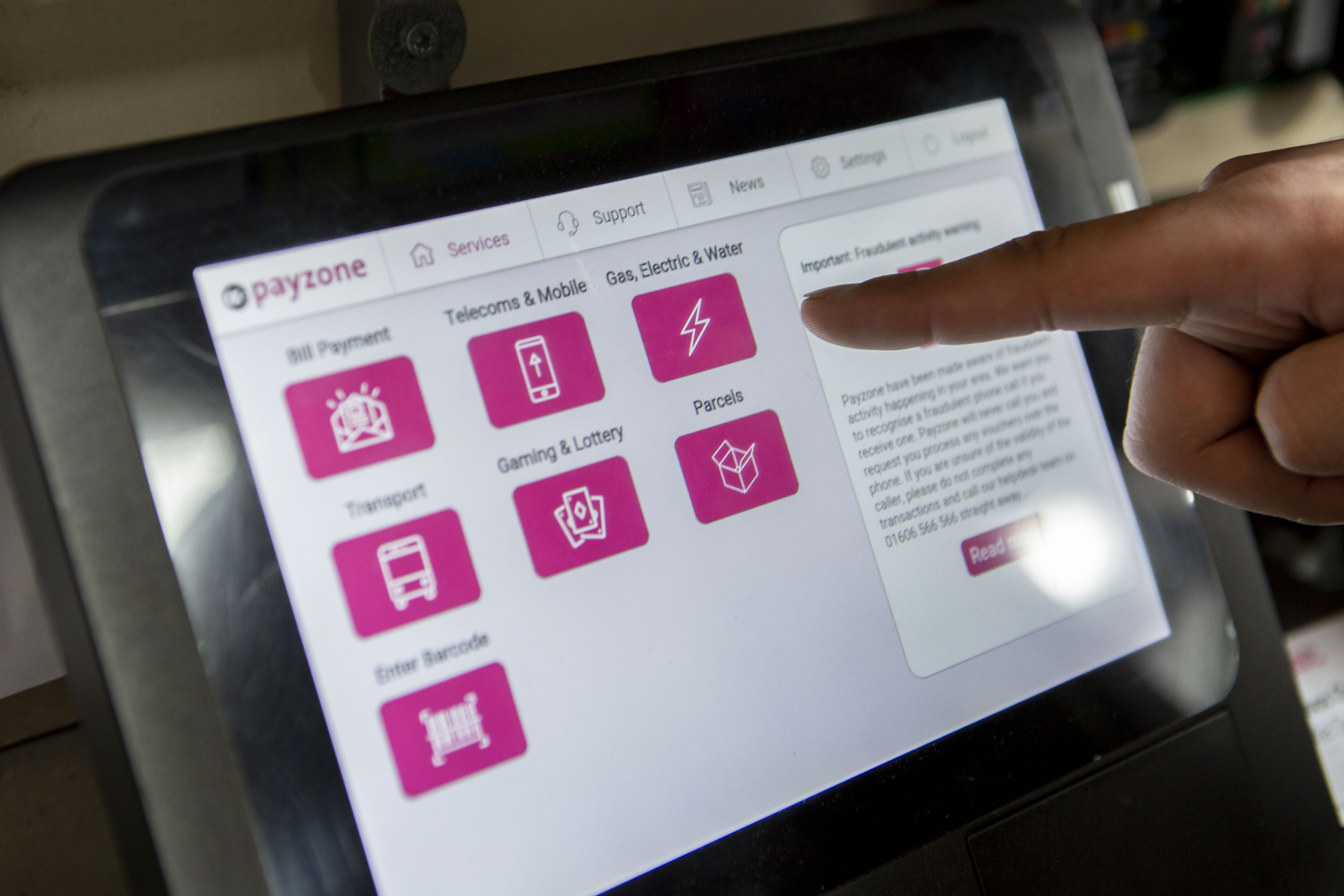 How to get a Payzone Bill Payments terminal in my store Payzone