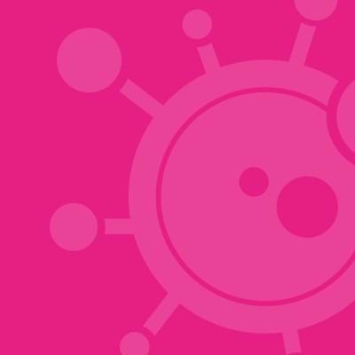 Covid icon pink banner
