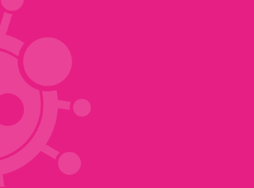 Covid icon pink banner