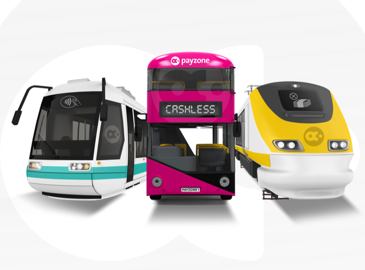 A bus, tram & train