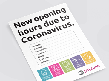 New opening hours due to coronavirus 