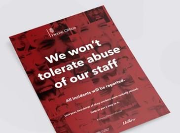 We wont tolerate abuse of our staff 