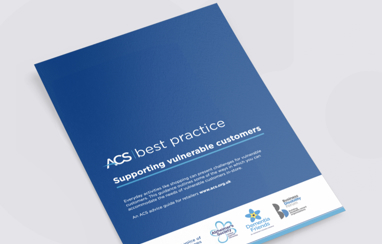 ACS best practice supporting vulnerable cutomers