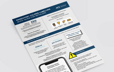 ACS calories labelling advice posterACS calories labelling