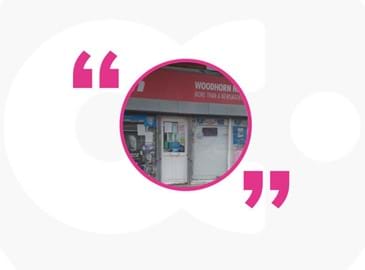 Woodhorn Newsagent shop in a circle preview