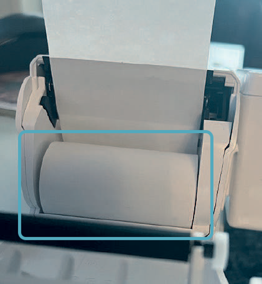 Payzone Plus device till roll holder with till roll