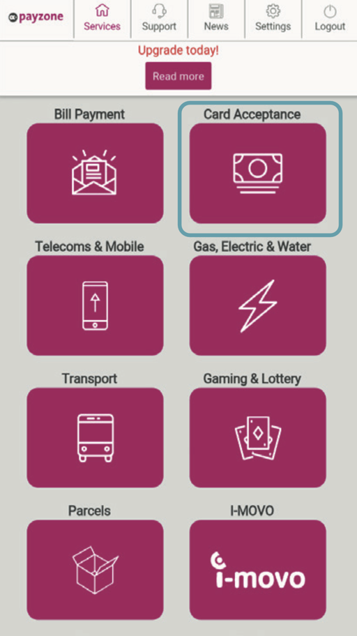 Payzone Plus device screenshot 2