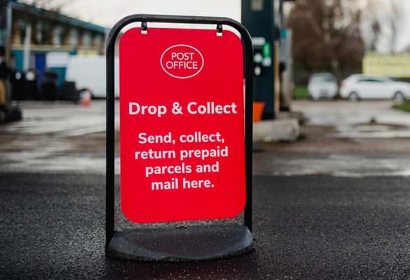Drop & Collect pavement sign