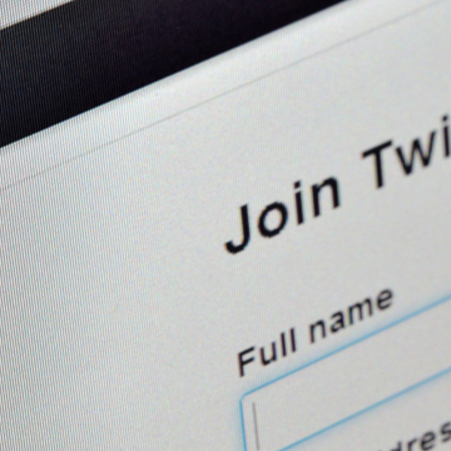 Screenshot of Twitter websites Sign up page 